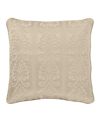 J Queen New York Lyndon Decorative Pillow, 18" X 18" In Pearl