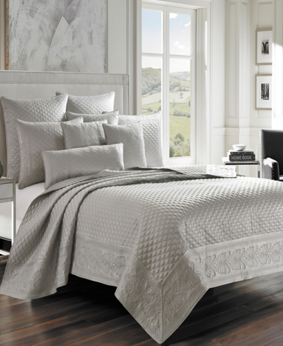 J Queen New York Lyndon Coverlet, Full/queen In Silver-tone