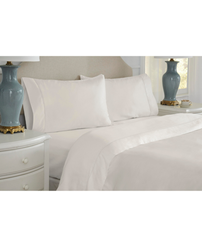 Pointehaven 525 Thread Count Standard Pillow Cases Bedding In Ivory Pearl
