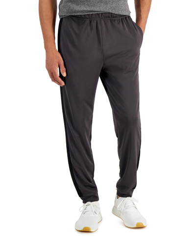 Ideology Men's Knit Joggers, Created For Macy's In Charcoal/ Black