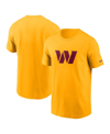 NIKE MEN'S NIKE GOLD WASHINGTON COMMANDERS PRIMARY LOGO T-SHIRT