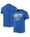 JUNK FOOD MEN'S ROYAL INDIANAPOLIS COLTS THROWBACK T-SHIRT