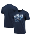JUNK FOOD MEN'S NAVY TENNESSEE TITANS THROWBACK T-SHIRT