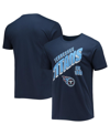 JUNK FOOD MEN'S NAVY TENNESSEE TITANS SLANT T-SHIRT