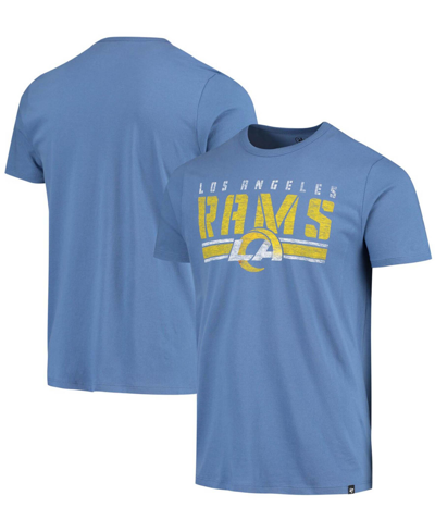 47 Brand Men's Heathered Royal Los Angeles Rams Stripe Thru Franklin T-shirt In Royal Blue
