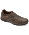 Rockport Get Your Kicks Mens Leather Apron Toe Loafers In Brown