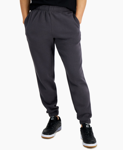 Ideology Men's Fleece Sweatpants, Created For Macy's In Deep Charcoal