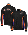 Mitchell & Ness Phoenix Suns Black  Hardwood Classics 75th Anniversary Authentic Warmup Full-snap Jac In Black