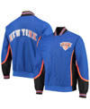 Mitchell & Ness New York Knicks Blue  Hardwood Classics 75th Anniversary Authentic Warmup Full-snap J In Blue