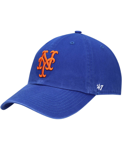 47 Brand Men's Royal New York Mets Heritage Clean Up Adjustable Hat