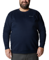 Columbia Hart Mountain Mens Crewneck Cozy Sweatshirt In Collegiate Navy