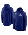 NIKE MEN'S ROYAL LOS ANGELES DODGERS AUTHENTIC COLLECTION FULL-ZIP HOODIE PERFORMANCE JACKET