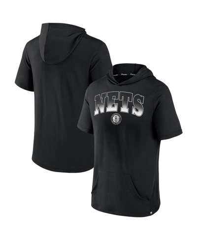 Fanatics Men's Black Brooklyn Nets Guard The Rim Hoodie T-shirt
