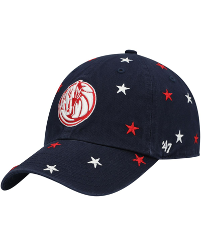 47 Brand Men's '47 Navy Dallas Mavericks Confetti Cleanup Adjustable Hat