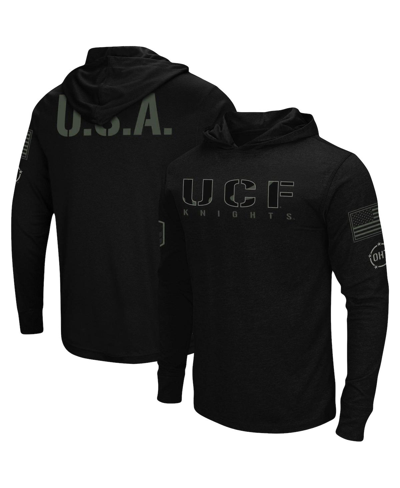 Colosseum Men's Black Ucf Knights Oht Military-inspired Appreciation Hoodie Long Sleeve T-shirt
