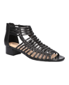 Bella Vita Women's Holden Block Heeled Strappy Sandals Women's Shoes In Black Leather
