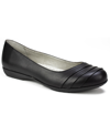 Cliffs By White Mountain Chic Womens Slides Flats Loafers In Black Burnished Smooth - Polyurethane