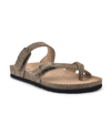 WHITE MOUNTAIN WOMEN'S GRACIE LEATHER FOOTBED SANDAL WOMEN'S SHOES