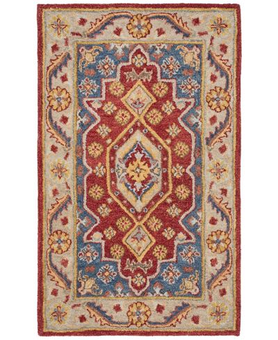 Safavieh Antiquity At503 Red And Blue 4' X 6' Area Rug