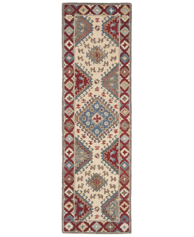 Safavieh Antiquity At507 Red And Ivory 2'3" X 8' Runner Area Rug
