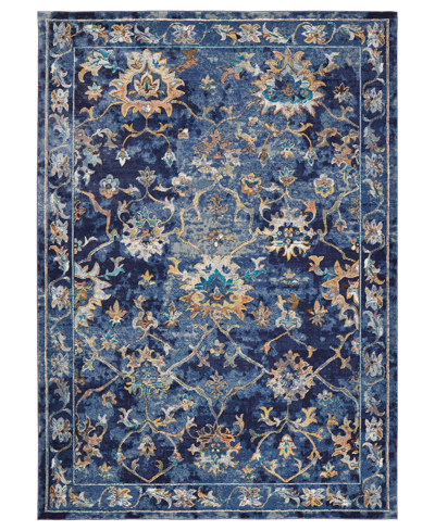 Lr Home Opulent Jacobean 7'9" X 9'9" Area Rug In Blue