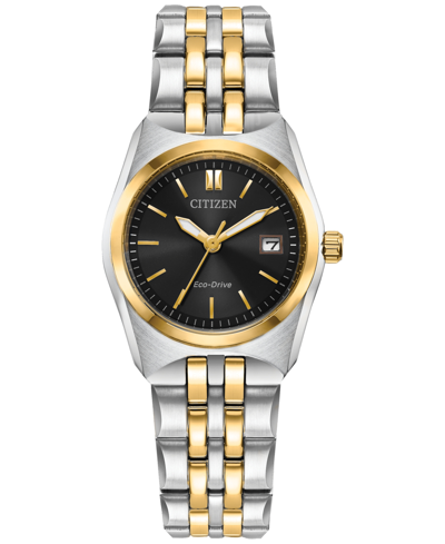 Citizen Eco-drive Women's Corso Two-tone Stainless Steel Bracelet Watch 28mm