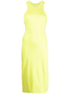Dion Lee Cut-out Detail Tank Dress In Yellow