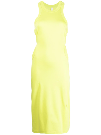 Dion Lee Cut-out Detail Tank Dress In Lime
