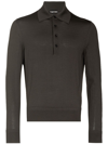 TOM FORD LONG-SLEEVE WOOL POLO SHIRT