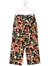 PALM ANGELS CAMOUFLAGE CHINO TROUSERS