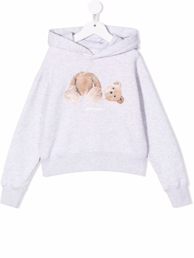 PALM ANGELS TEDDY BEAR-PRINT HOODIE