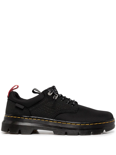 Dr. Martens' Reeder Wyoming Leather Utility Shoes In Schwarz
