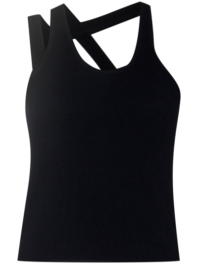 Extreme Cashmere N°222 Raver Navy Cashmere-blend Tank In Blue