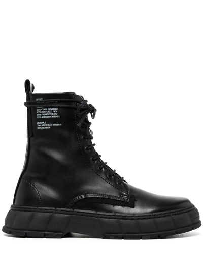 Viron 1992 Lace-up Leather Boots In Black