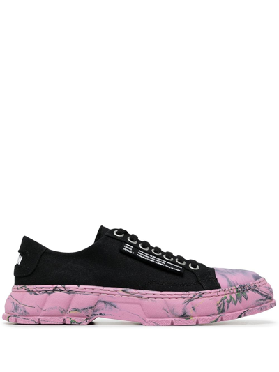 Viron 1968 Marble Low-top Trainers In Black