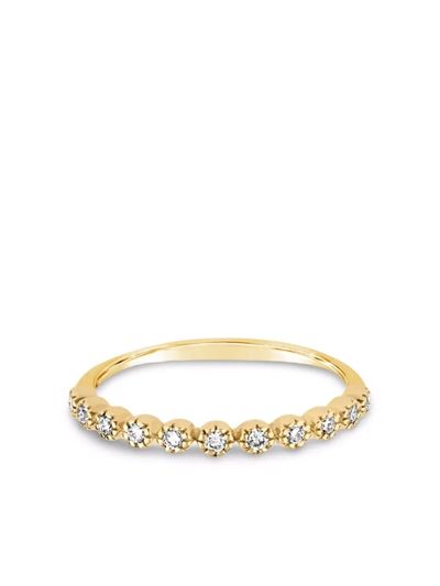 Dinny Hall 14ct Gold Diamond Forget Me Not Half Eternity Ring