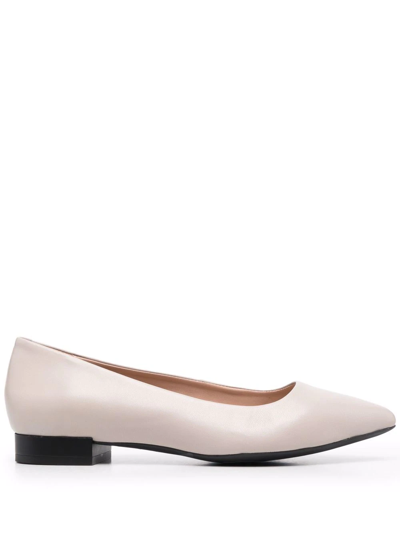 Geox Charyssa Pointed Ballerina Shoes In Dove Grey | ModeSens