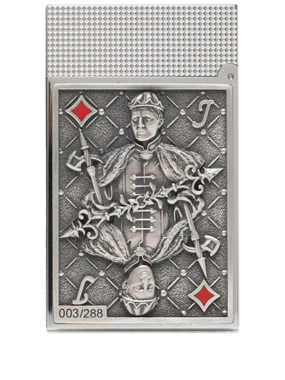St Dupont Engraved Silver Lighter