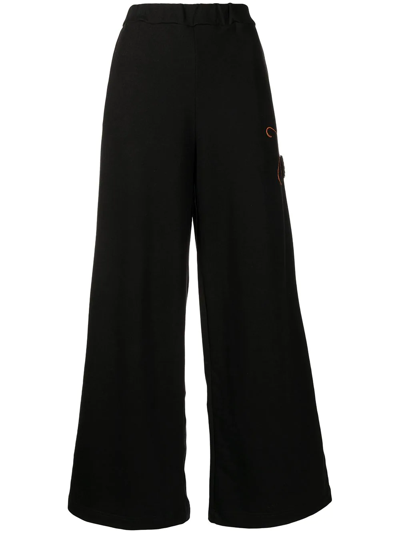 Joshua Sanders Elasticated Straight Trousers In Black