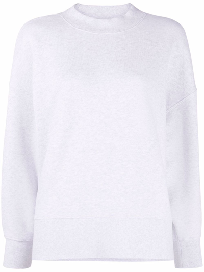 Palm Angels Logo-print Sweatshirt In Grey