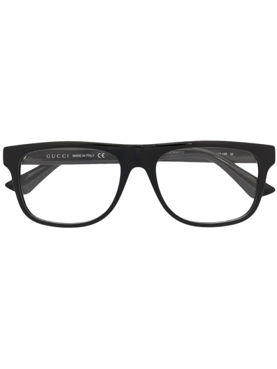 Gucci Square-frame Glasses In Black