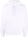 Diesel Classic Pullover Hoodie In White