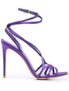 Le Silla Woman Sandals Purple Size 6.5 Textile Fibers In Purple