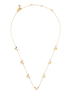 Kate Spade Gold-tone Crystal Social Butterfly Station Necklace, 17" + 3" Extender In Clear Gold