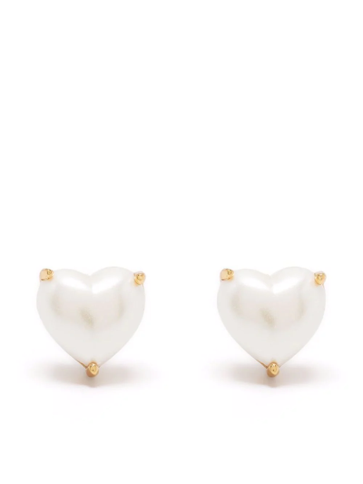 Kate Spade My Love Heart Earrings In Gold