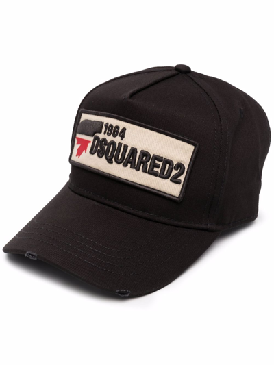 DSQUARED2 LOGO-PATCH BASEBALL CAP