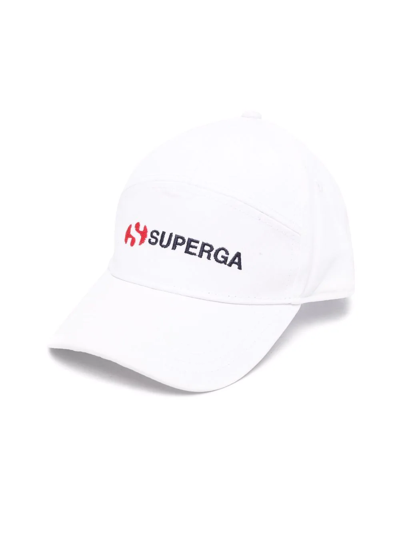 Superga Kids' Embroidered-logo Cap In White