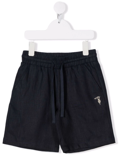 Trussardi Junior Teen Drawstring-waist Bermuda Shorts In Blue