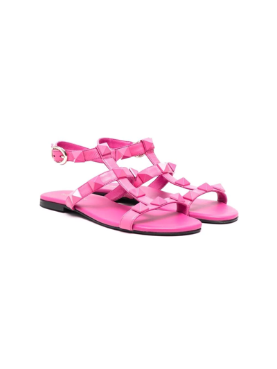 Florens Teen Stud-detail Sandals In Pink
