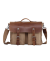 TSD BRAND HUDSON CANVAS MESSENGER BAG